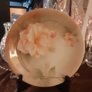 c1910-40 RS GERMANY Handpainted Floral Plate 8.5"